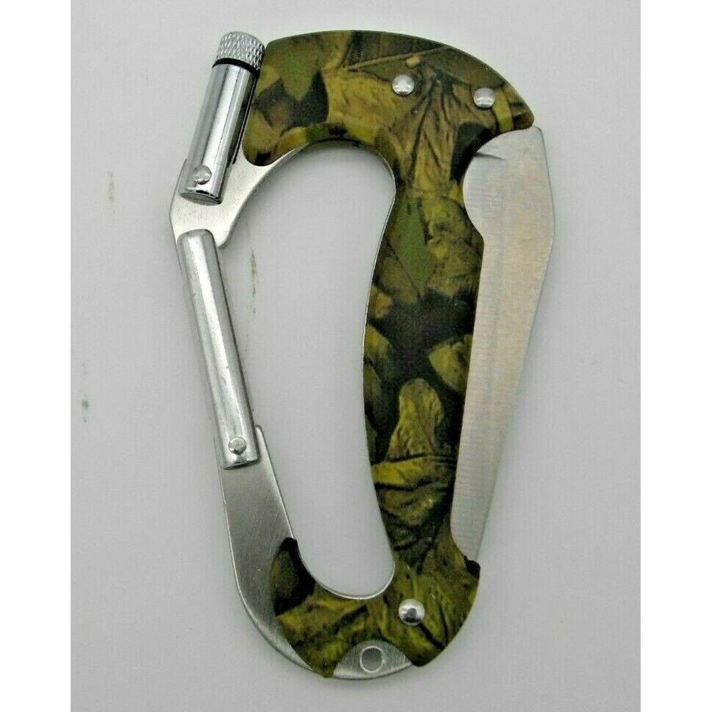 NEW Hunter's Climber's Hiker's Carabiner Knife Multi Tool Camping Outdoor
